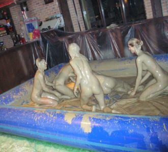 Bratislava Naked Mud Wrestling